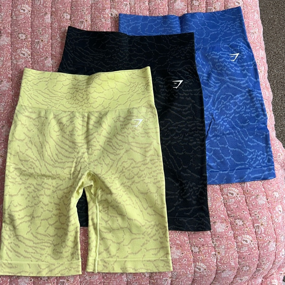 Gymshark animal print shorts